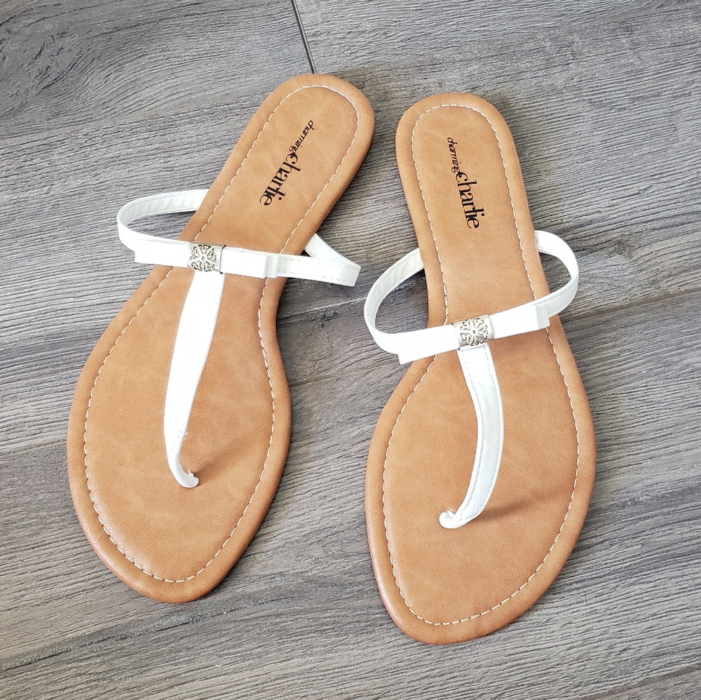 White Flip Flops